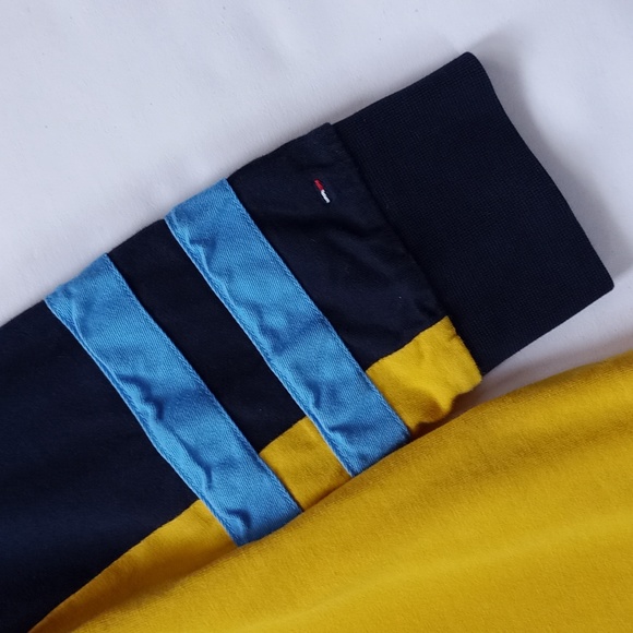 Tommy Hilfiger Denim Patched Big Print Long Sleeve T-Shirt Yellow - Picture 5 of 11